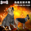 2017 Venta Caliente Pata de Calor Cálido Polar Reflectante Gran Perro de invierno Con Capucha chaqueta para mascotas